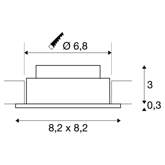 Dimensioned drawing