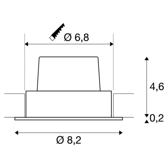 Dimensioned drawing