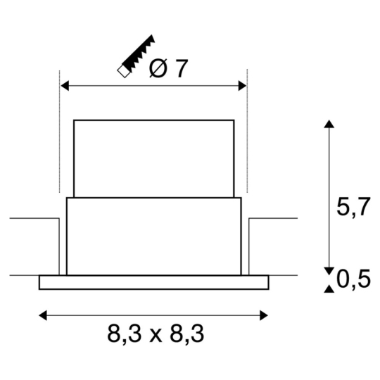 Dimensioned drawing