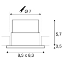 Dimensioned drawing