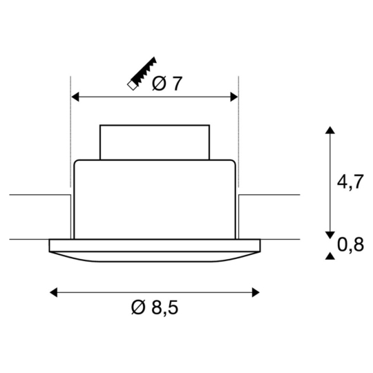 Dimensioned drawing