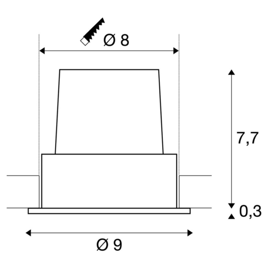 Dimensioned drawing