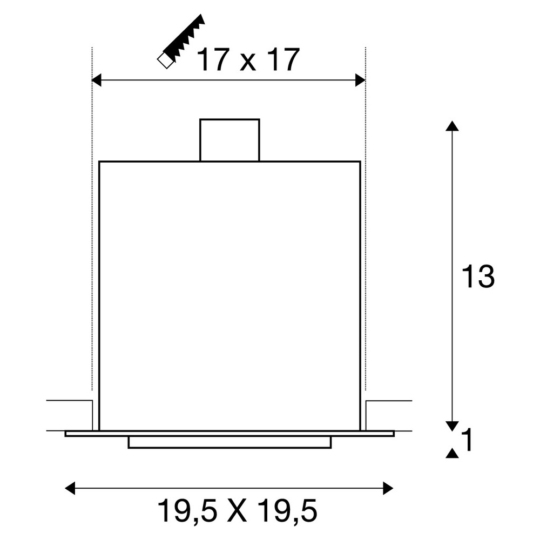 Dimensioned drawing