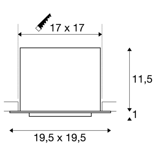 Dimensioned drawing