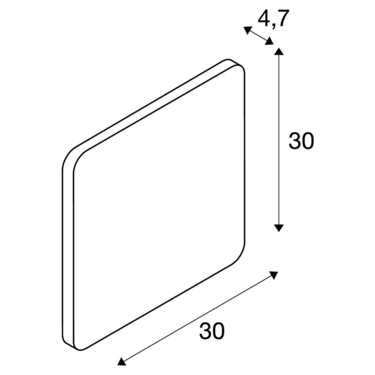 Dimensioned drawing