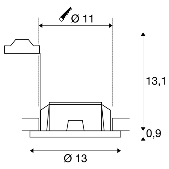 Dimensioned drawing