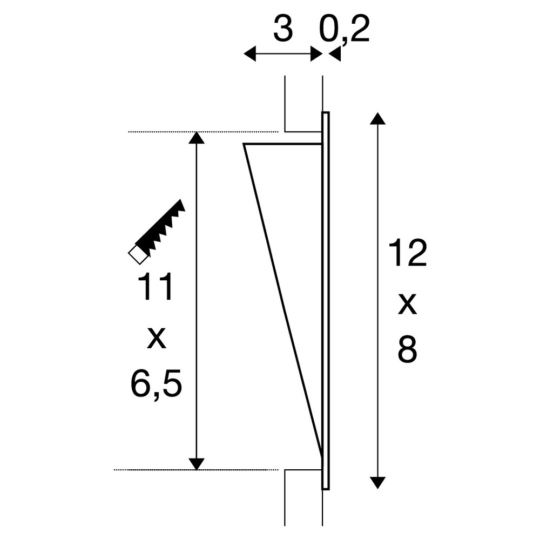 Dimensioned drawing