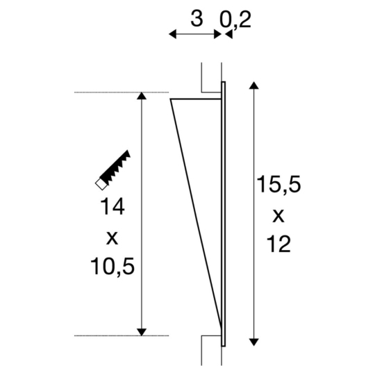 Dimensioned drawing