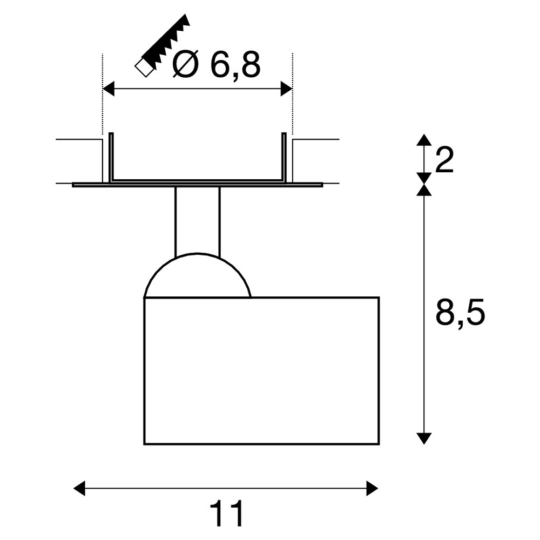 Dimensioned drawing