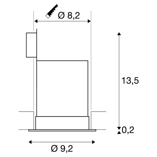 Dimensioned drawing