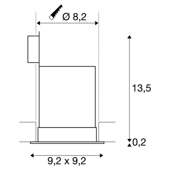 Dimensioned drawing
