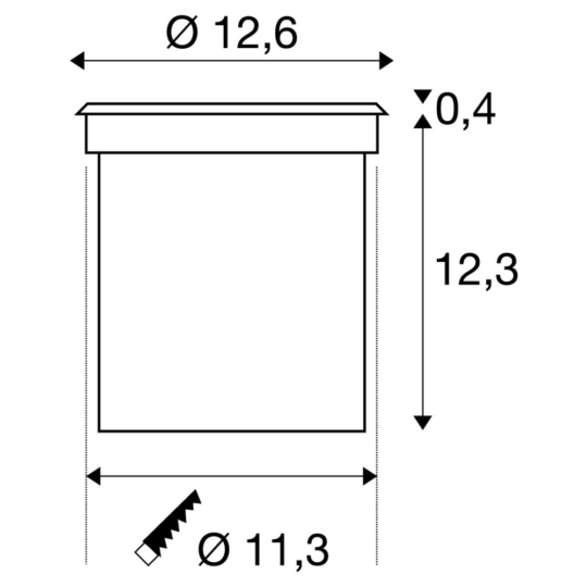 Dimensioned drawing