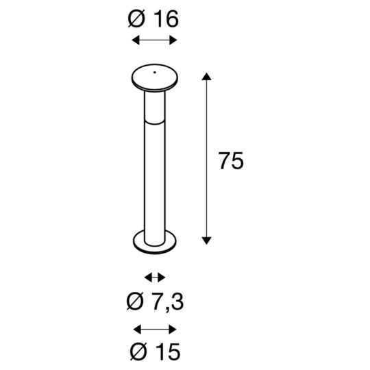 Dimensioned drawing