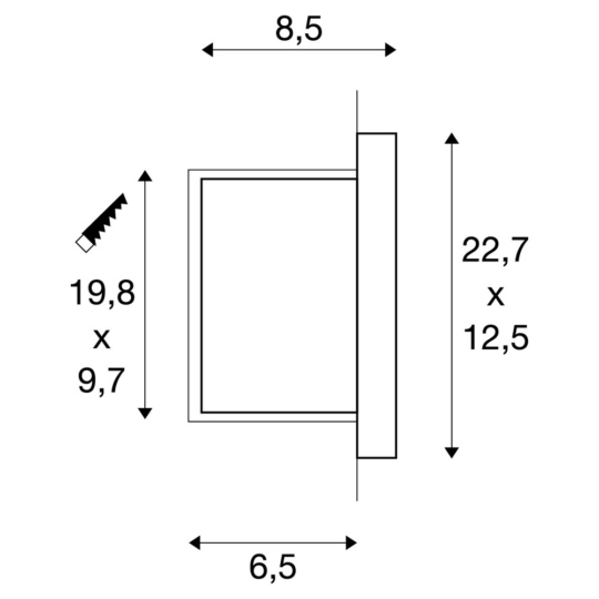 Dimensioned drawing
