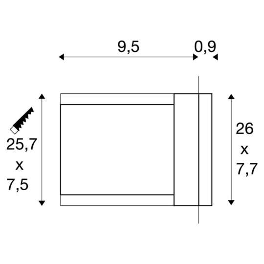 Dimensioned drawing