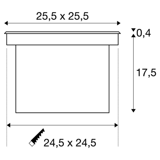 Dimensioned drawing