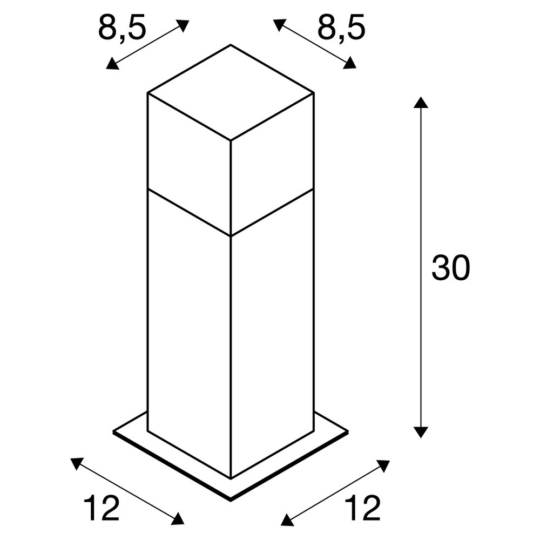 Dimensioned drawing