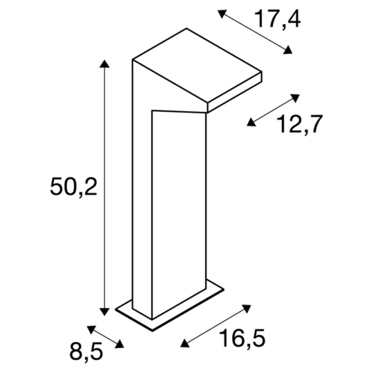 Dimensioned drawing