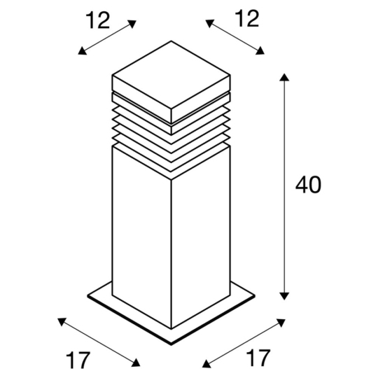 Dimensioned drawing