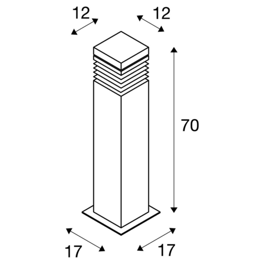 Dimensioned drawing