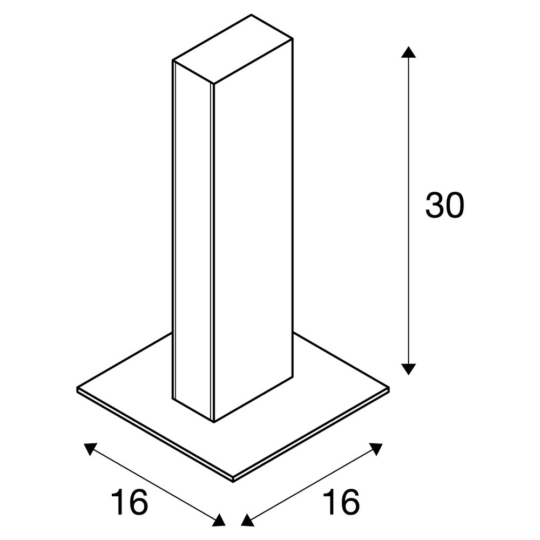 Dimensioned drawing