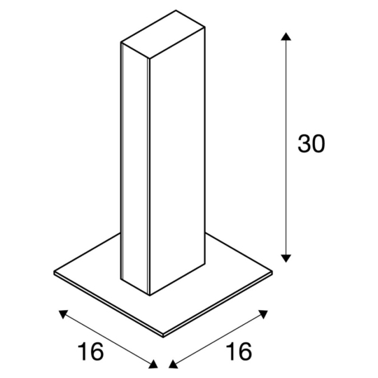 Dimensioned drawing