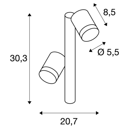 Dimensioned drawing