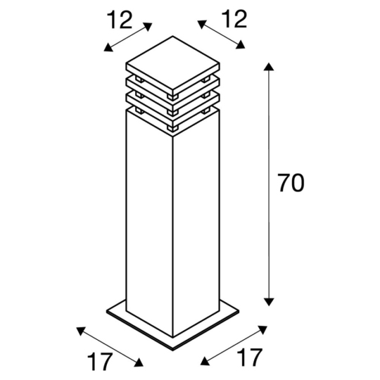 Dimensioned drawing