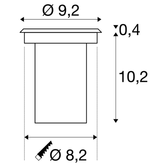 Dimensioned drawing