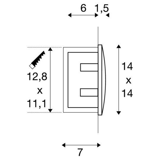 Dimensioned drawing