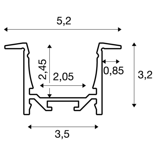 Dimensioned drawing