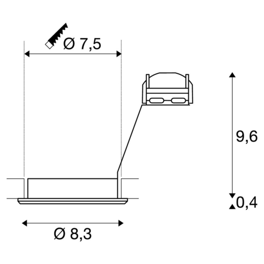 Dimensioned drawing