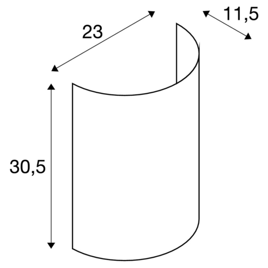 Dimensioned drawing