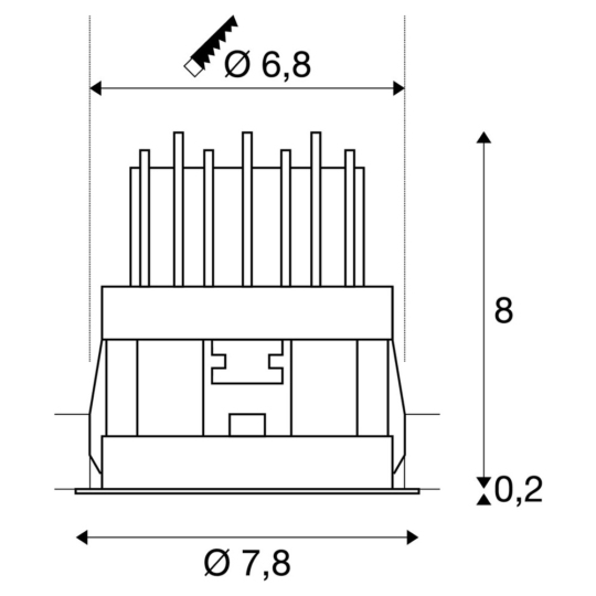 Dimensioned drawing