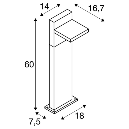 Dimensioned drawing