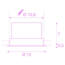 Dimensioned drawing