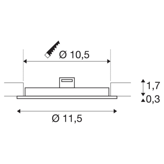 Dimensioned drawing