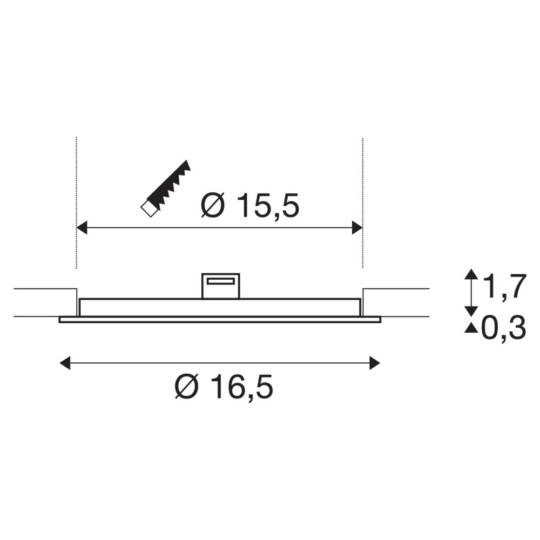 Dimensioned drawing