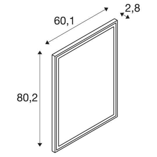 Dimensioned drawing