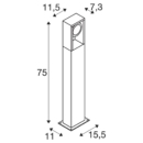 Dimensioned drawing