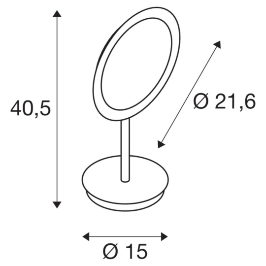 Dimensioned drawing