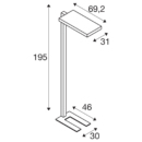 Dimensioned drawing