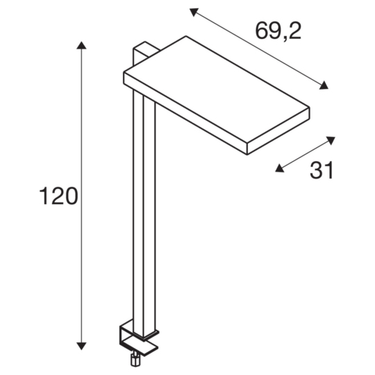 Dimensioned drawing