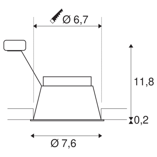 Dimensioned drawing