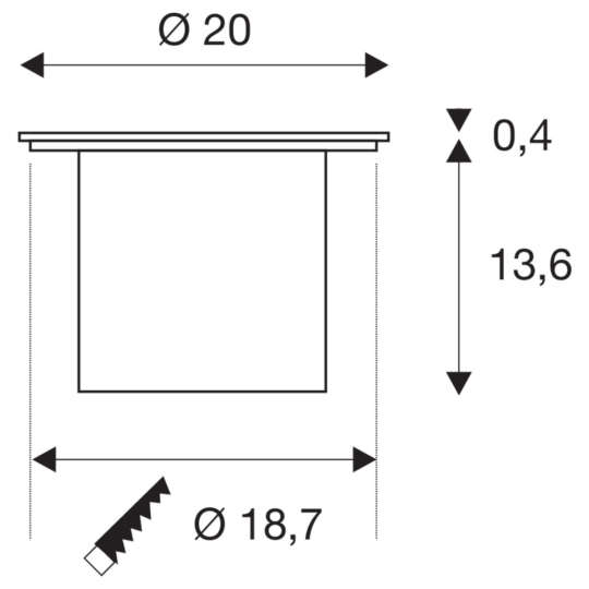 Dimensioned drawing