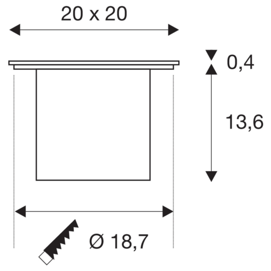 Dimensioned drawing