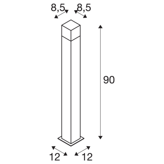 Dimensioned drawing