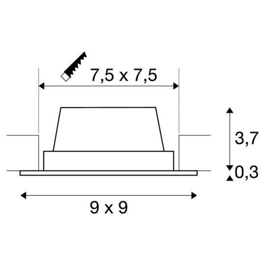 Dimensioned drawing