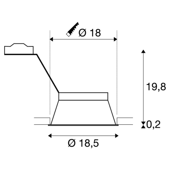 Dimensioned drawing