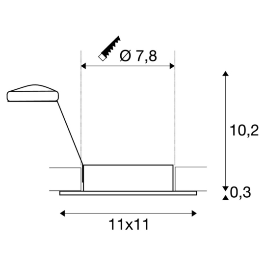 Dimensioned drawing